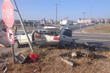 İkiye Bölünen Araçtan Sağ Çıktı